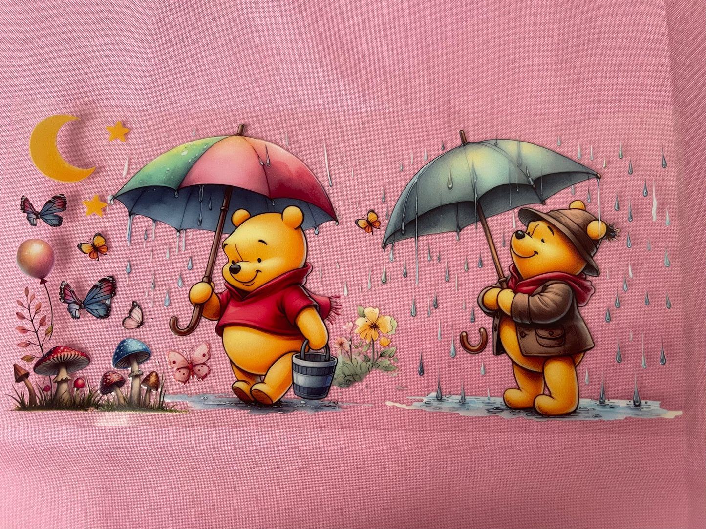 #133 Pooh Rainy~~UV DTF CUP WRAP