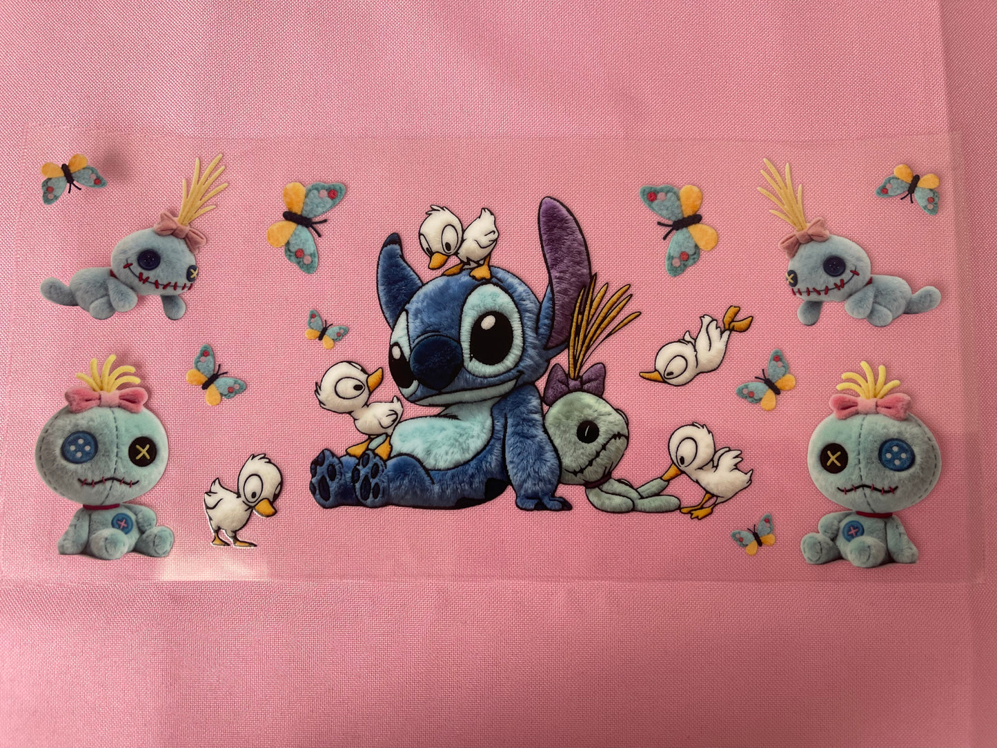 #123 Fur Blue Guy~~UV DTF CUP WRAP