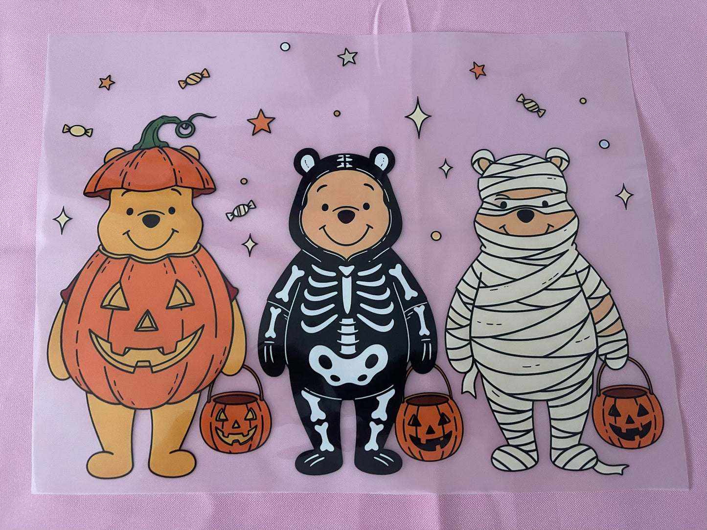 3 Spooky Bears-DTF Tshirt Design