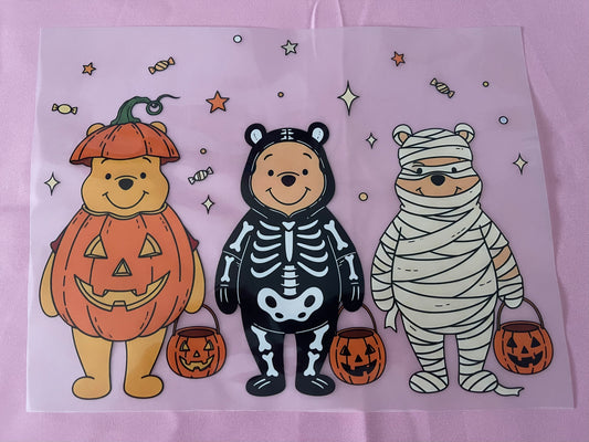 3 Spooky Bears-DTF Tshirt Design