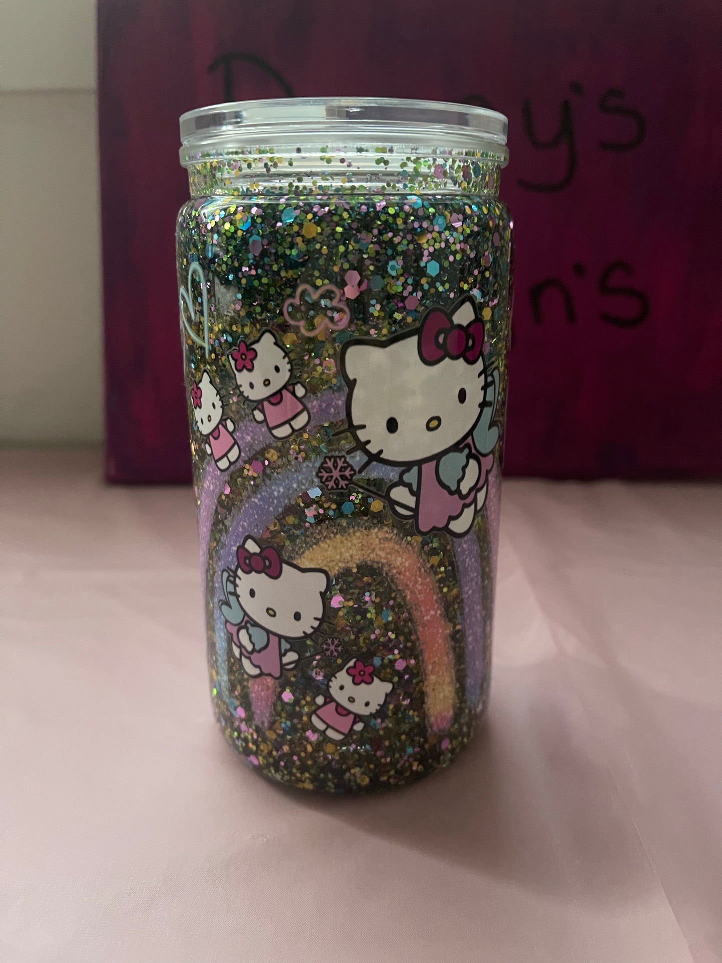 HK Rainbow - 16oz Snow Globe Cup