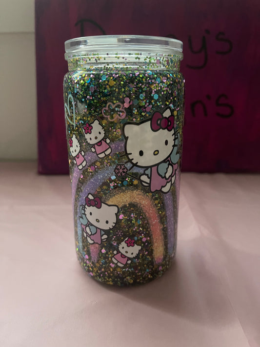 HK Rainbow - 16oz Snow Globe Cup