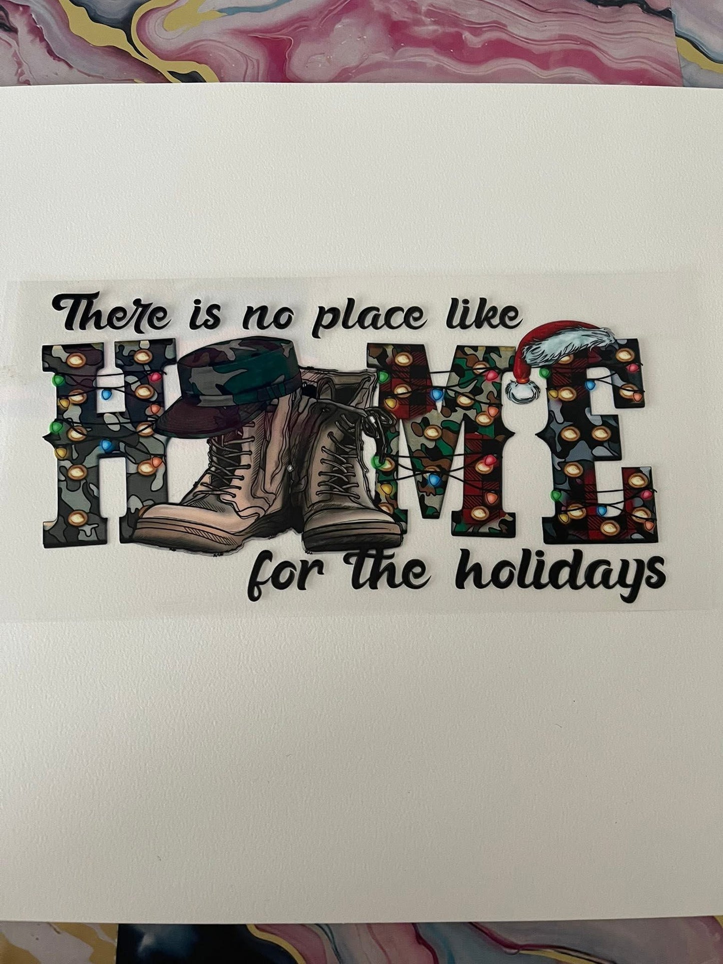 #84 Home for the Holidays~~UV DTF CUP WRAP