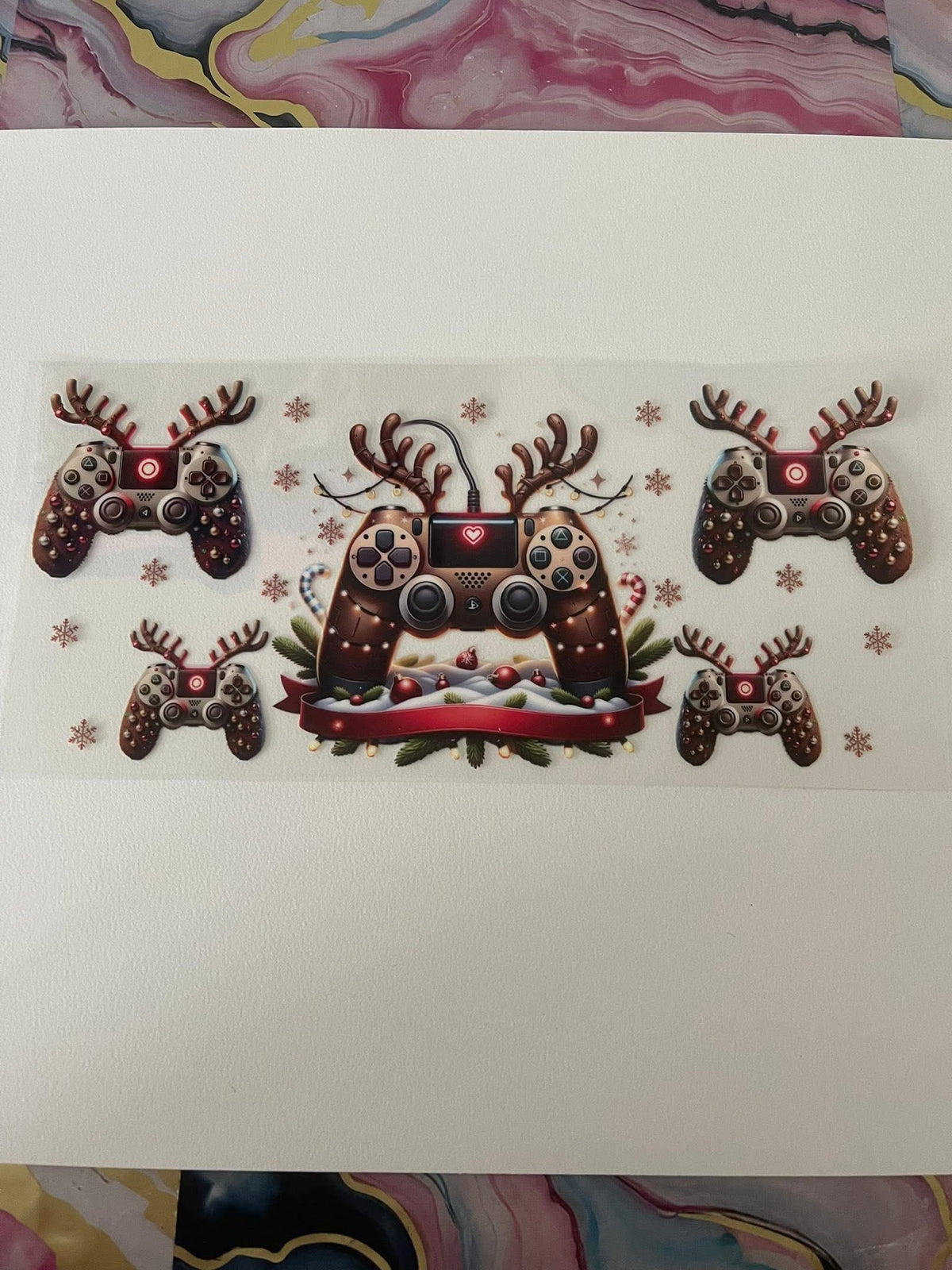 #80 Gamer Boy Christmas~~UV DTF CUP WRAP
