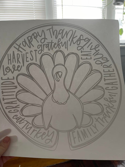 Happy Thanksgiving~~Screen Print T-shirt Design
