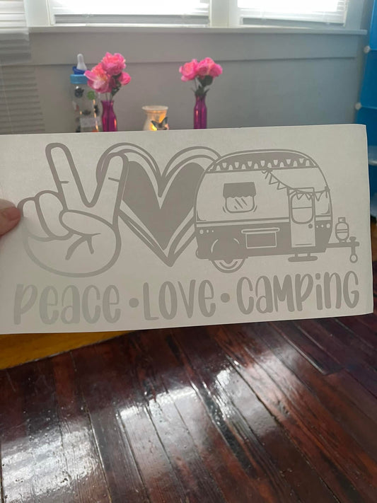 Peace•Love•Camping~~Screen Print T-shirt Design