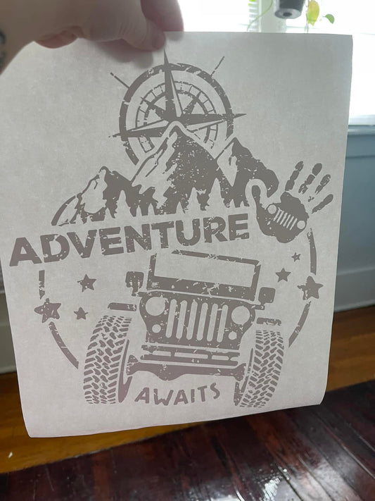 Adventure Awaits~~Screen Print T-shirt Design