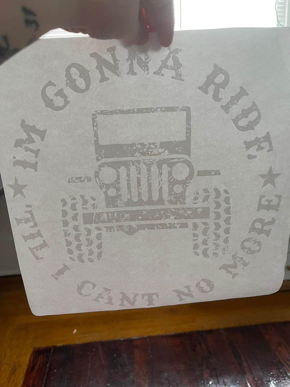 I’m Gotta Ride Til I Can’t No More~~Screen Print T-shirt Design