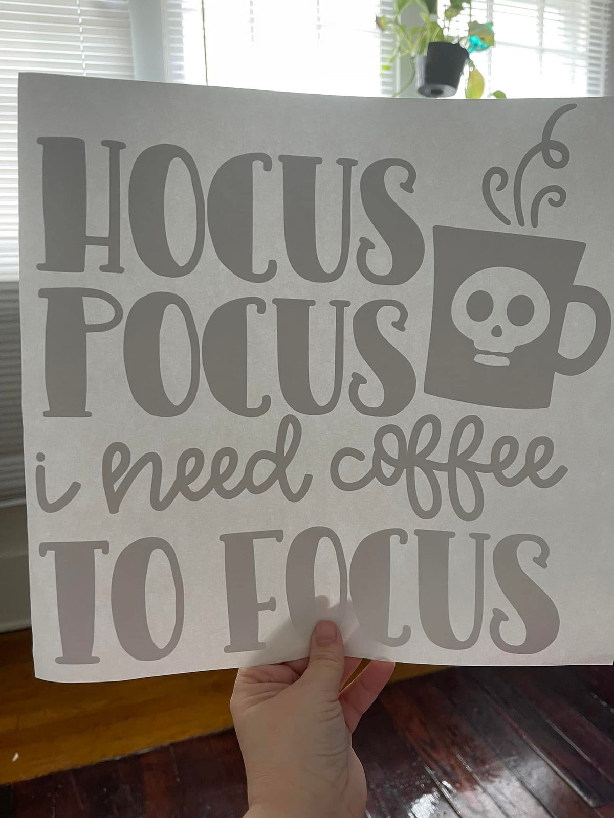 HP I Need Coffee To Focus~~Screen Print T-shirt Design