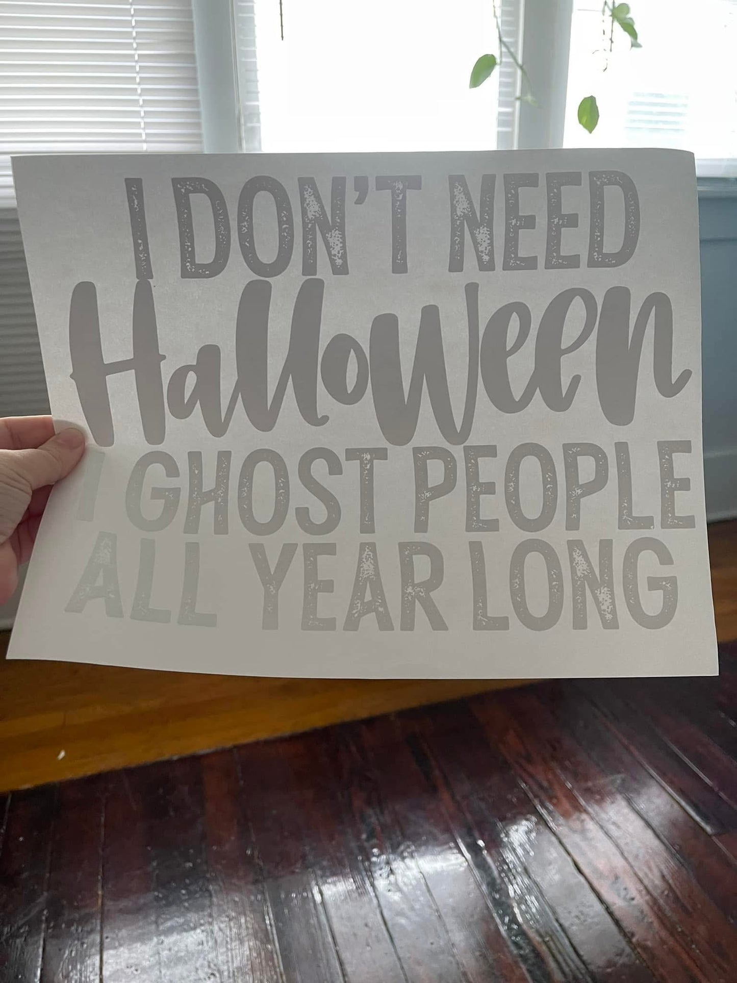 Ghost People all Year Long~~Screen Print T-shirt Design