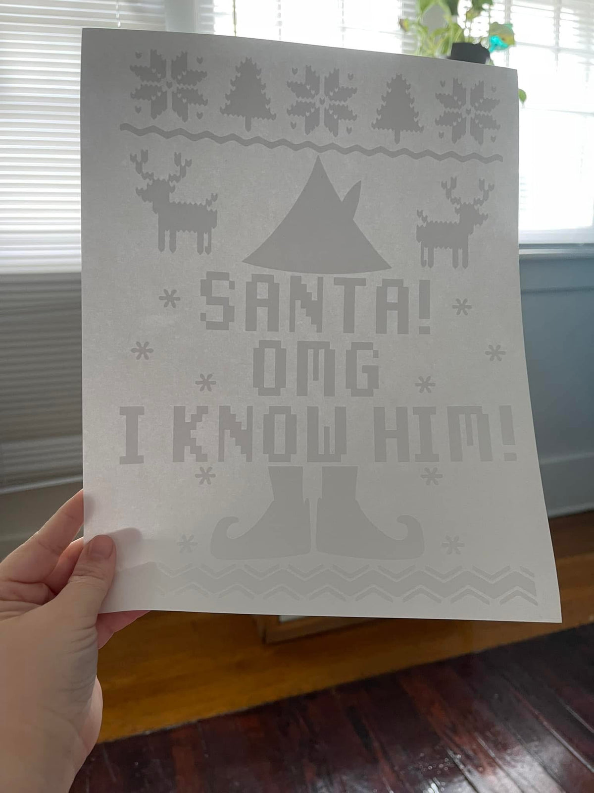 Santa! Omg I Know Him!~~Screen Print T-shirt Design