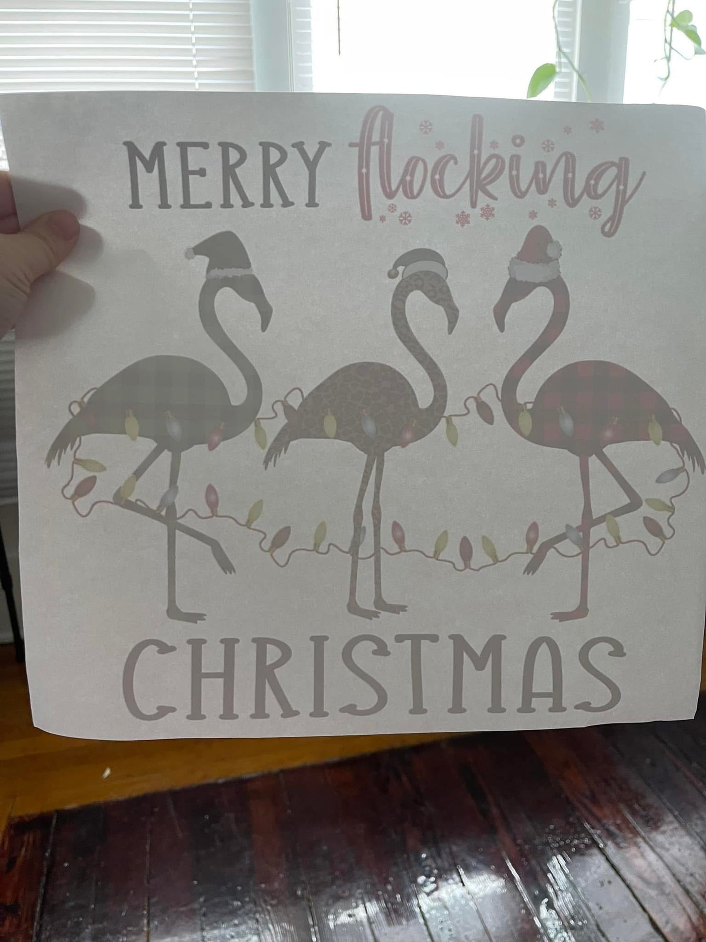 Merry Flocking Christmas~~Screen Print T-shirt Design