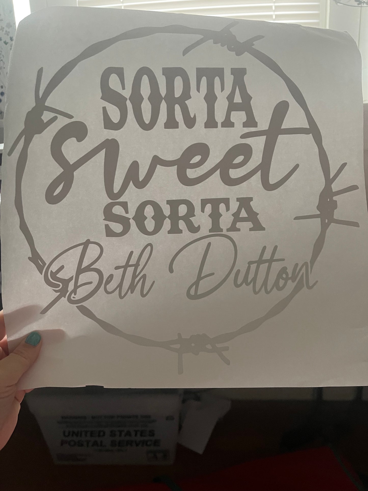 Sorta Sweet Sorta Beth Dutton~~Screen Print T-shirt Design