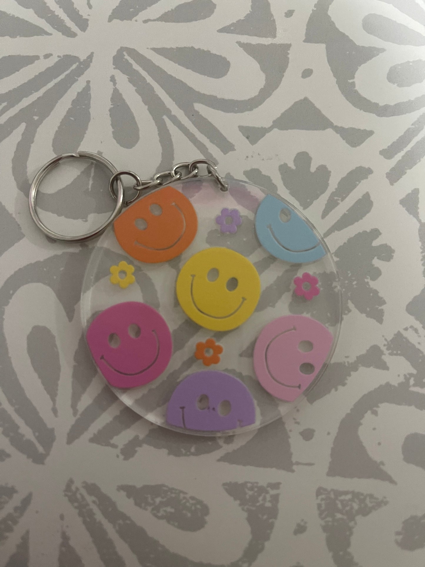#01 Smiley Faces~~Keychain