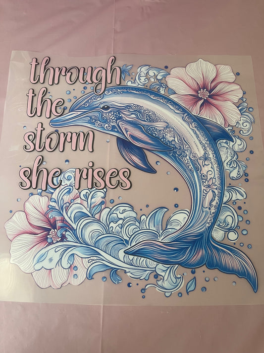 The Storm She Rises-Dtf T-shirt Design
