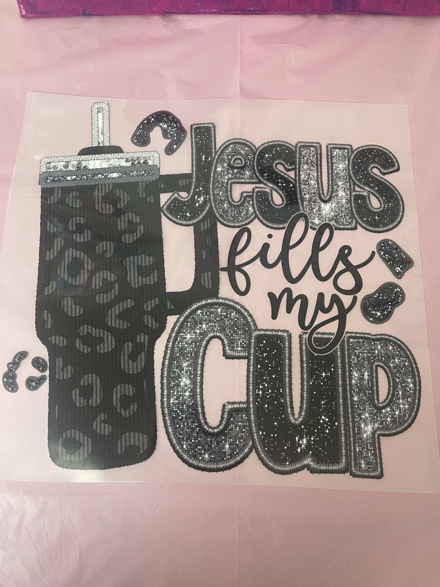 Jesus Fills My Cup-Dtf T-shirt Design
