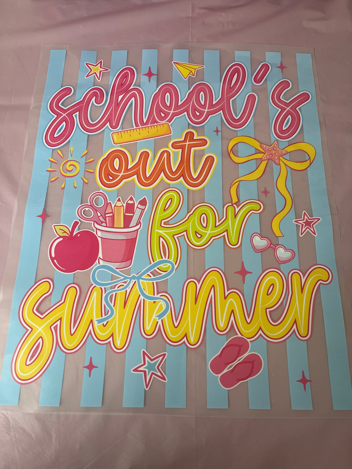 Schools out for Summer-Dtf T-shirt Design