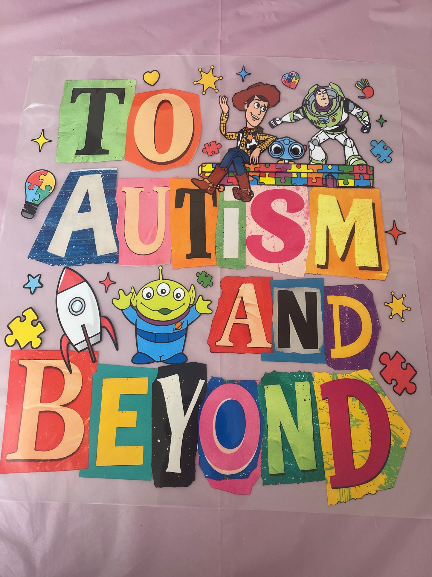 To Autism & Beyond-Dtf T-shirt Design