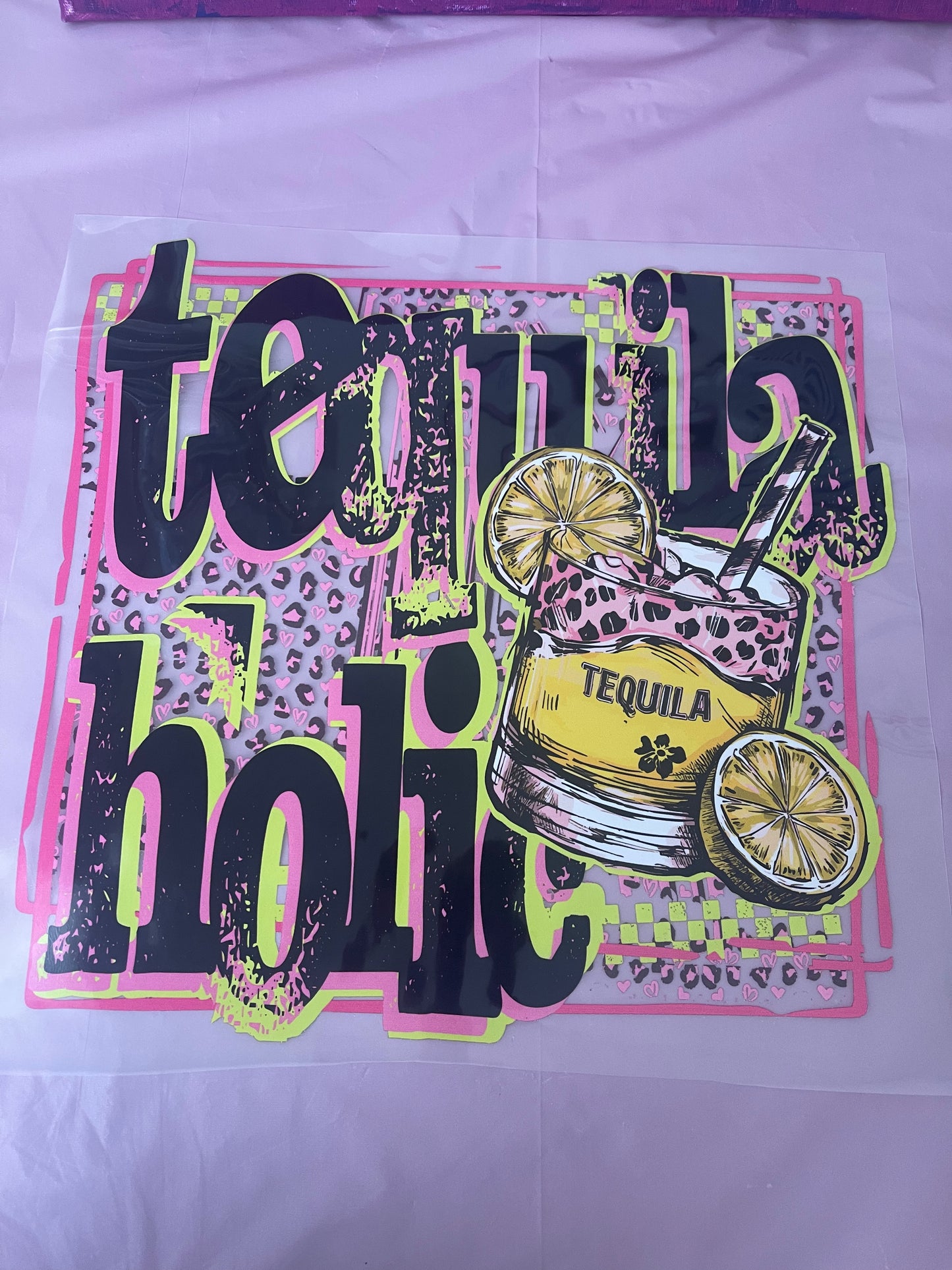 Tequilaholic-Dtf T-shirt Design