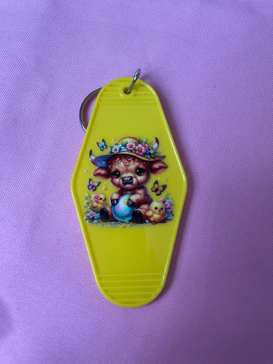 #125 Cow & Ducklings~~Keychain