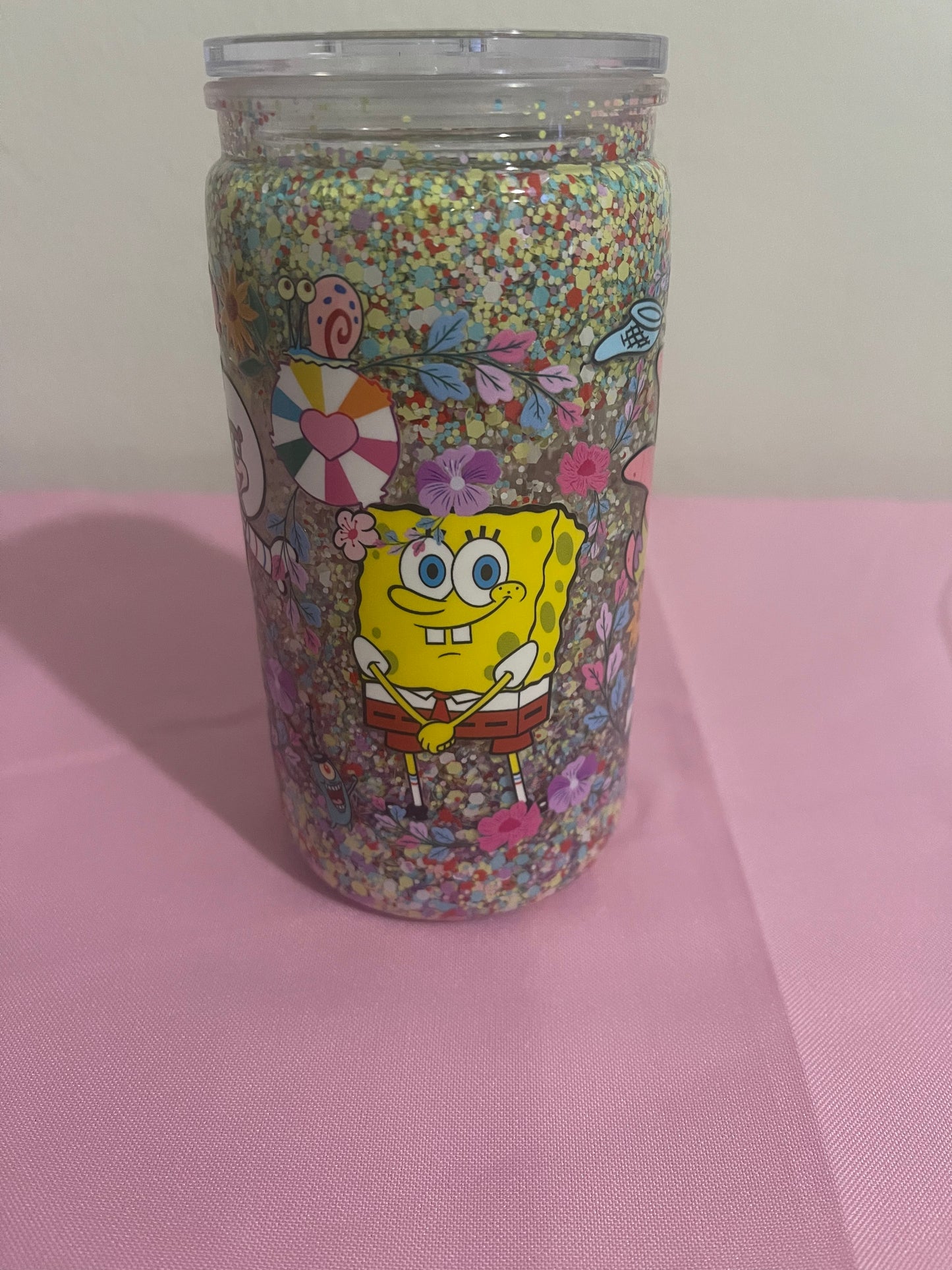 Sponge & Friends - 16oz Snow Globe Cup