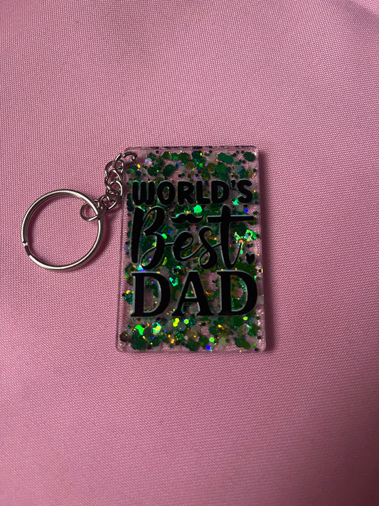 #139 World’s Best Dad~~Keychain