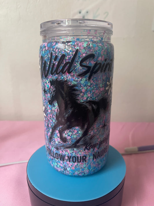 Wild Spirit Keep Going - 16oz Snow Globe Cup