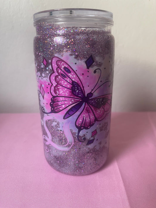 Mystic Butterfly - 16oz Snow Globe Cup