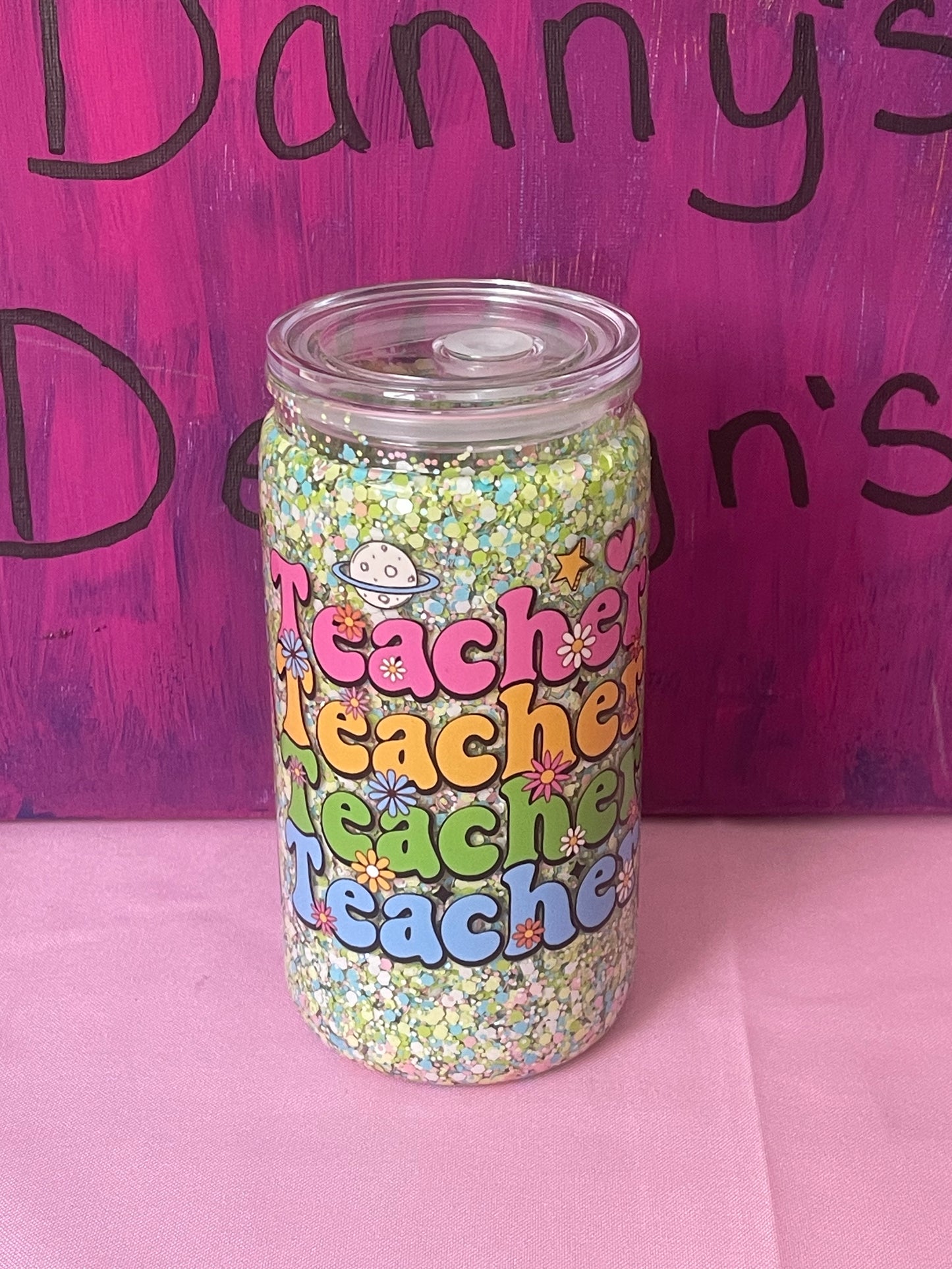 Teacher Teacher - 16oz Snow Globe Cup