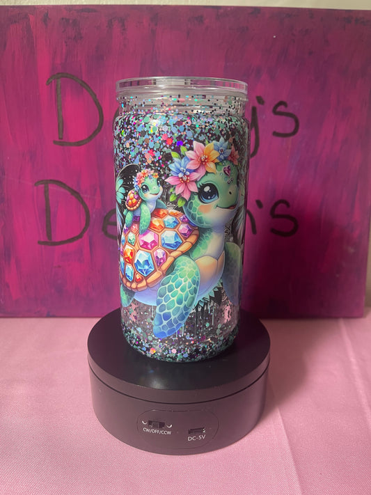 Jewel of The Sea Turtle - 16oz Snow Globe Cup