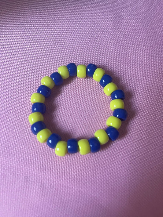 #18 Yellow & Dark Blue~~Amari’s Bracelets