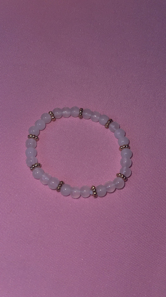 #227 White & Gold~~Bracelet