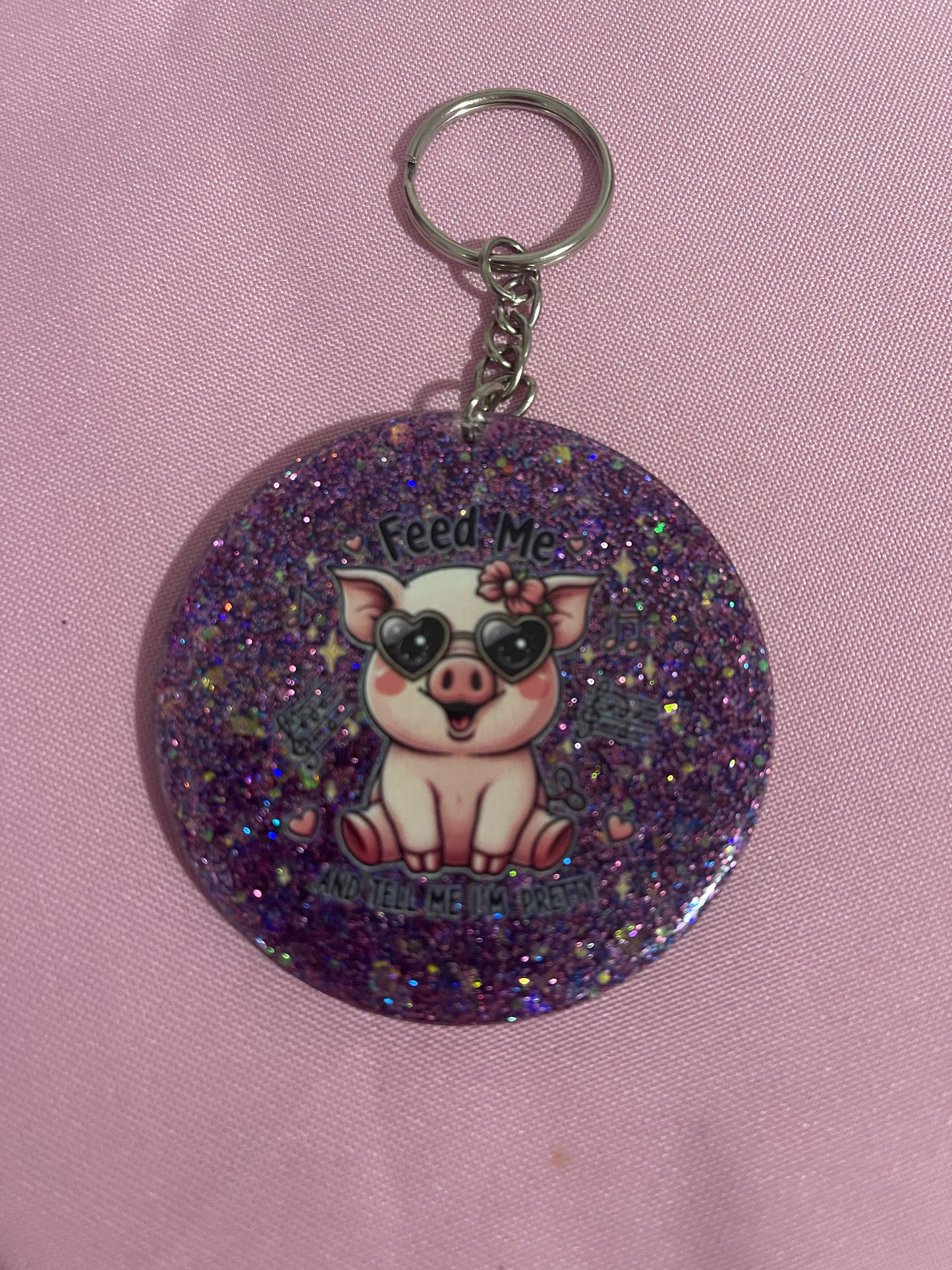 #170 Glows in the Dark Feed Me & Tell me I’m pretty~~Keychain