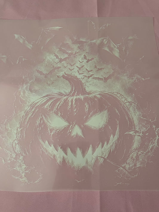 White Pumpkin-Dtf T-shirt Design