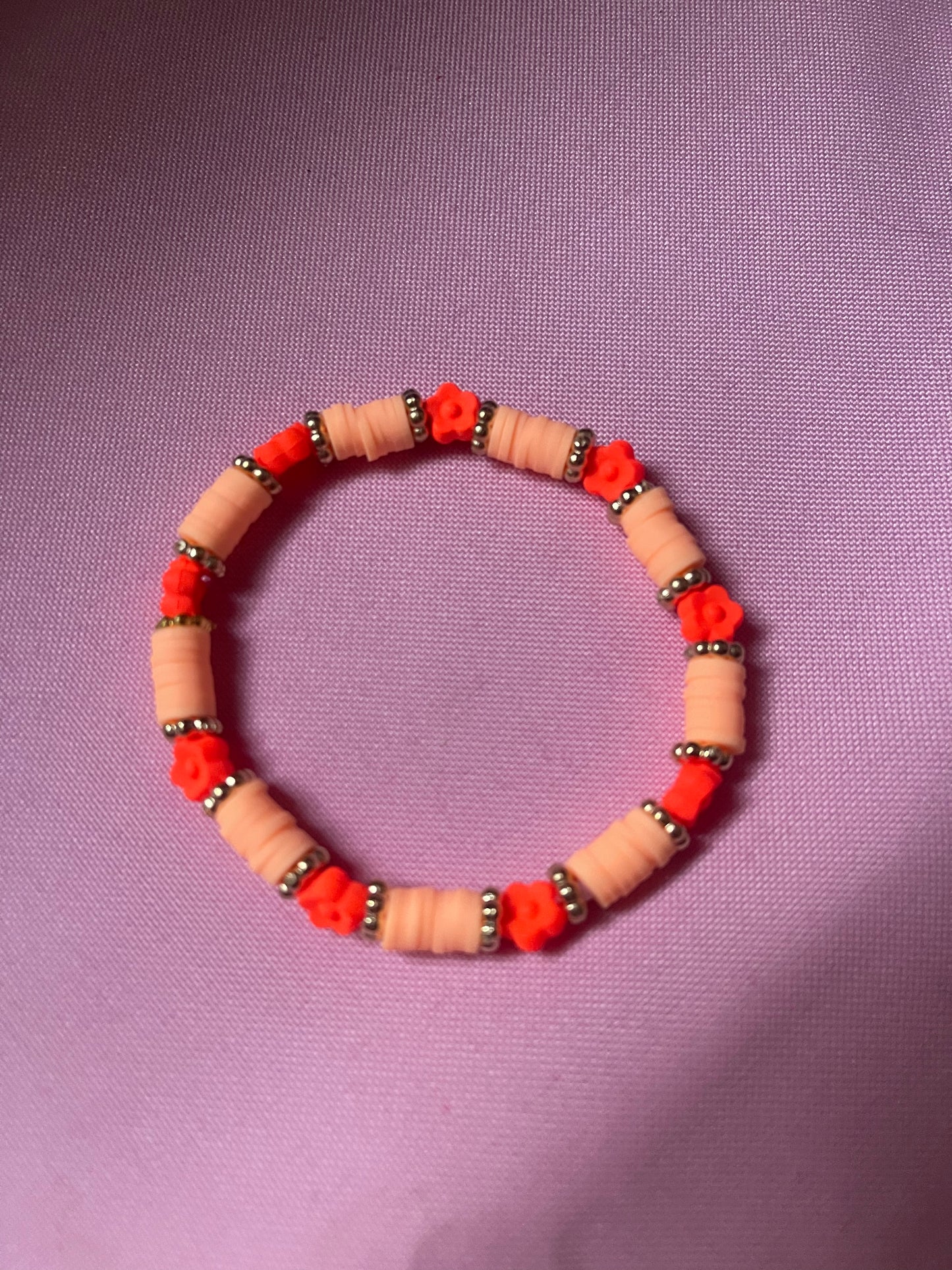 #229 Peachy Petals~~Bracelet