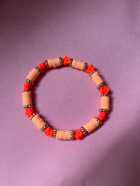 #229 Peachy Petals~~Bracelet