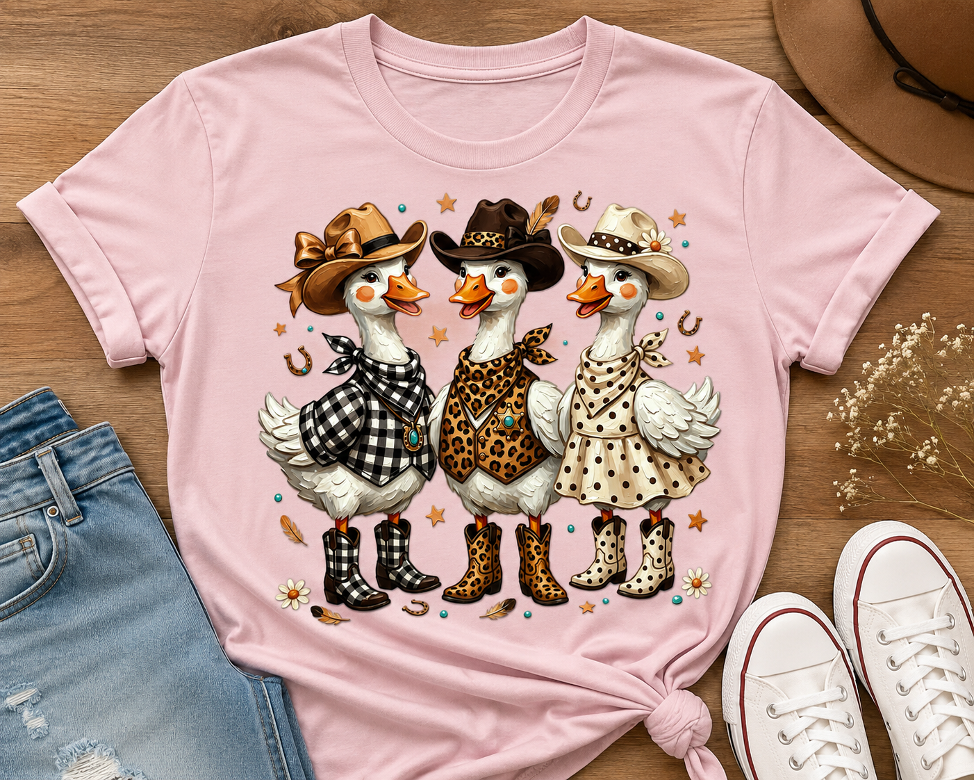 Cowgirl Goose-DTF Tshirt Design