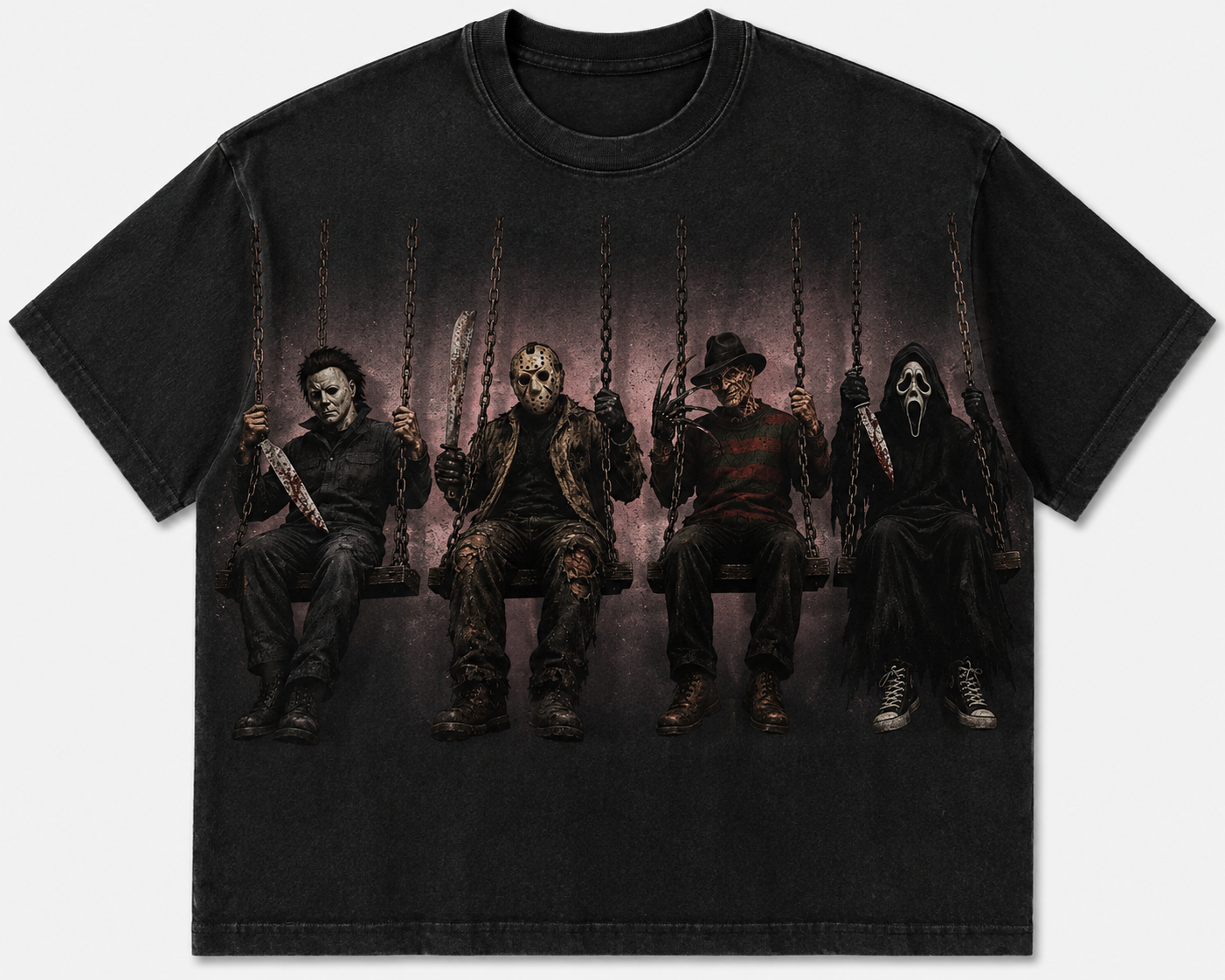 Swinging Horror Friends-DTF Tshirt Design