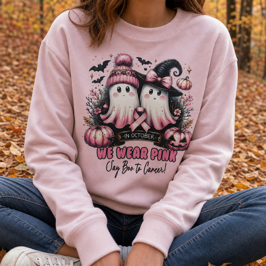 Say Boo To Cancer-DTF Tshirt Design