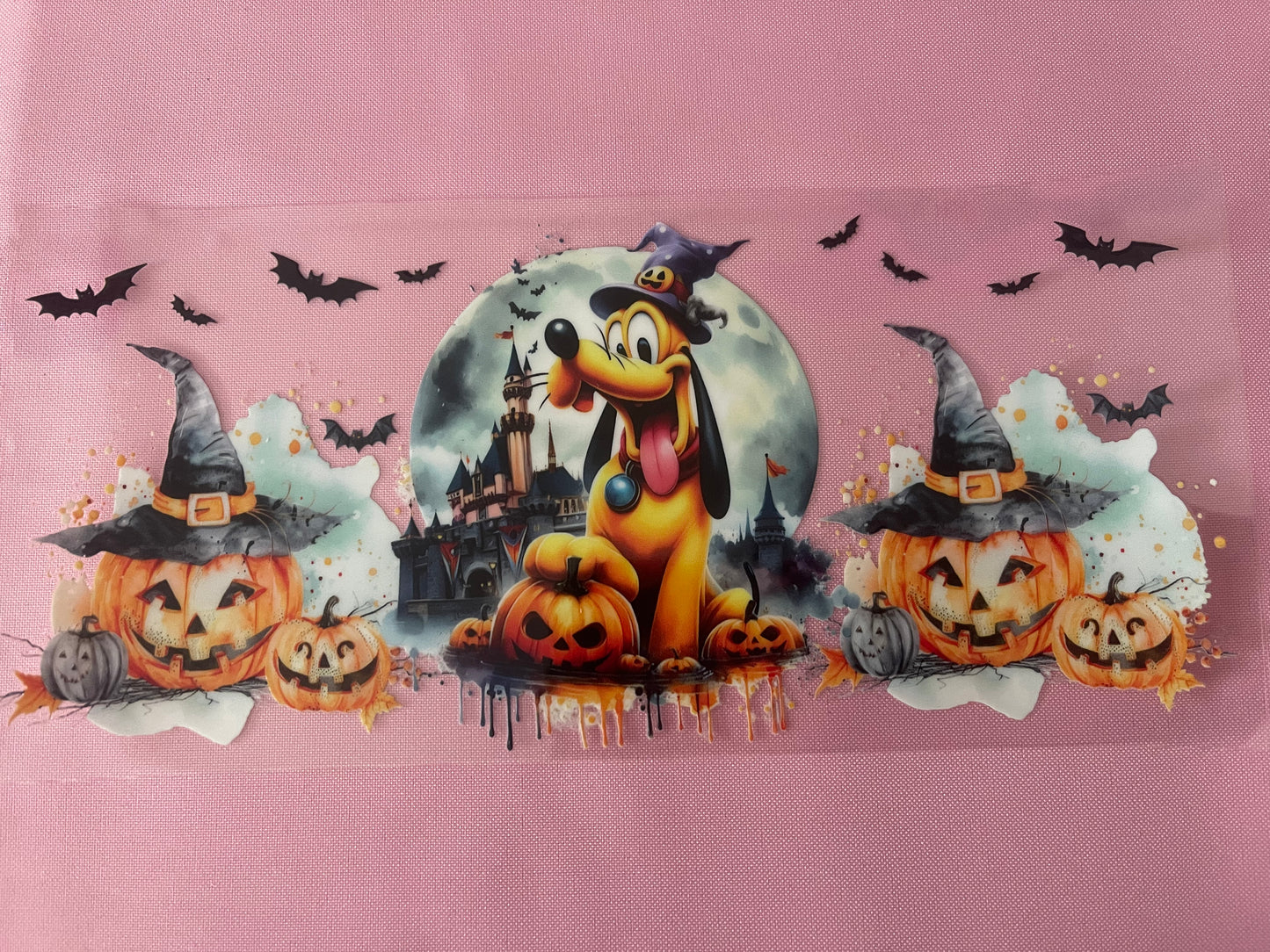 #172 Goof Dog Halloween-16oz UV Cup Wrap