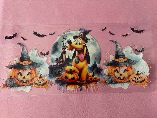 #172 Goof Dog Halloween-16oz UV Cup Wrap