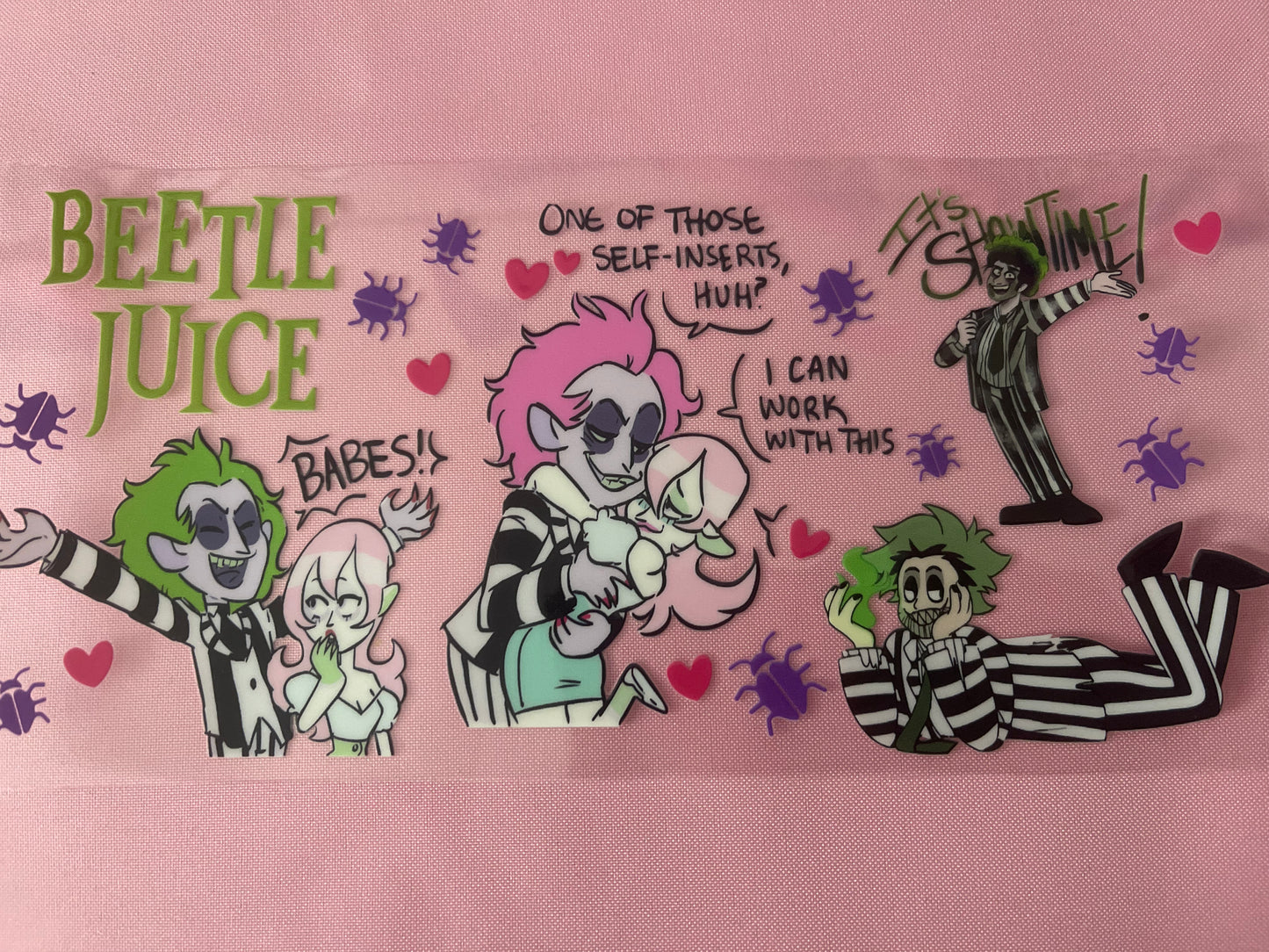 #187 BJ Cartoon-16oz UV Cup Wrap