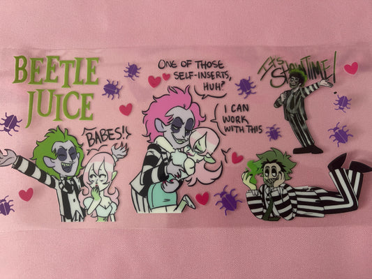 #187 BJ Cartoon-16oz UV Cup Wrap