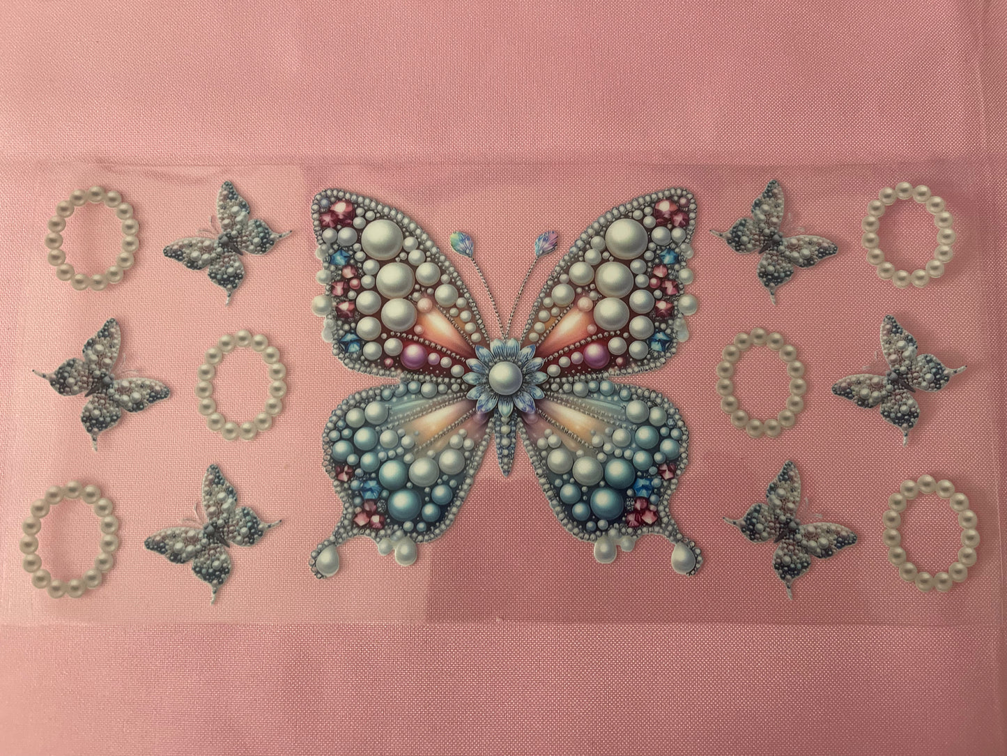 #194 Pearl Butterfly-16oz UV Cup Wrap