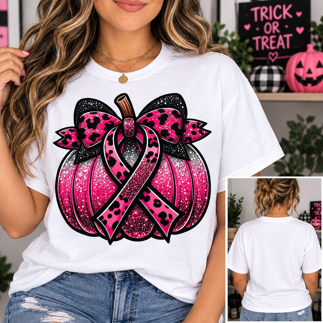 Pink Breast Cancer Awareness-Dtf T-shirt Design