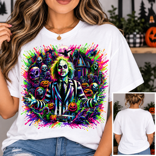 Neon Beetle Guy-Dtf T-shirt Design