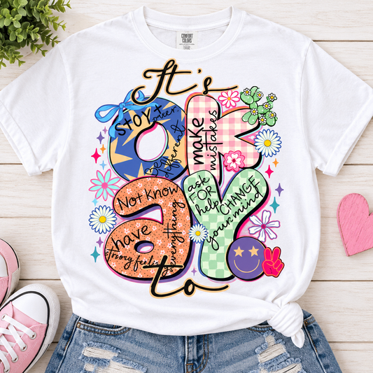 It’s Okay-Dtf T-shirt Design