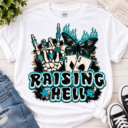 Raising Hell-Dtf T-shirt Design