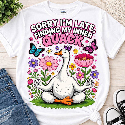 Sorry I’m Late-Dtf T-shirt Design