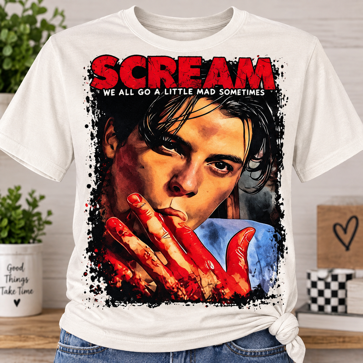 We All Go A Little Mad-Dtf T-shirt Design